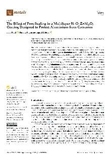 Digitalna vsebina dCOBISS (The effect of pore sealing in a multilayer Si–O–Zr/Al[sub]2O[sub]3 coating designed to protect aluminium from corrosion [Elektronski vir] / Peter Rodič, Barbara Kapun and  Ingrid Milošev)