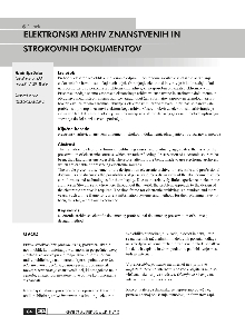 Digitalna vsebina dCOBISS (Elektronski arhiv znanstvenih in strokovnih dokumentov)