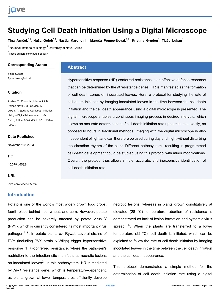 Digitalna vsebina dCOBISS (Studying cell death initiation using a digital microscope [Elektronski vir])