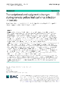 Digitalna vsebina dCOBISS (Transcriptional and epigenetic changes during tomato yellow leaf curl virus infection in tomato [Elektronski vir])