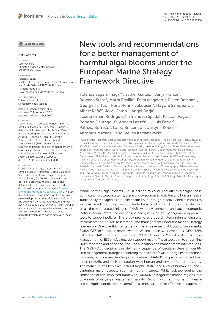 Digitalna vsebina dCOBISS (New tools and recommendations for a better management of harmful algal blooms under the European Marine Strategy Framework Directive [Elektronski vir])