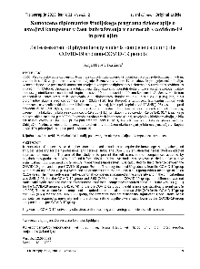 Digitalna vsebina dCOBISS (Samoocena diplomantov študijskega programa fizioterapije o usvojitvi kompetenc v času izobraževanja v razmerah s covidom-19 in pred njim = Self-assessment of physiotherapy students' competence during the COVID-19 and non-COVID-19 periods)