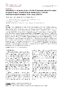 Digitalna vsebina dCOBISS (Perceptions of stress due to the COVID-19 pandemic among Slovenian pregnant women [Elektronski vir] : results from an online survey using the pandemic-related pregnancy stress scale (PREPS) / Ema Gaber, Anita Jug Došler, Ana Polona Mivšek)