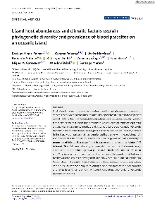 Digitalna vsebina dCOBISS (Lizard host abundances and climatic factors explain phylogenetic diversity and prevalence of blood parasites on an oceanic island)