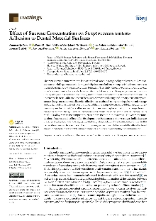 Digitalna vsebina dCOBISS (Effect of sucrose concentration on streptococcus mutans adhesion to dental material surfaces [Elektronski vir])