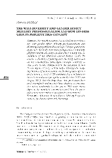 Digitalna vsebina dCOBISS (The ways diversity and gender affect military professionalism and how diverse groups perceive this concept)