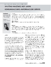 Digitalna vsebina dCOBISS (Splošne knjižnice kot javni komunikacijsko-informacijski servisi)