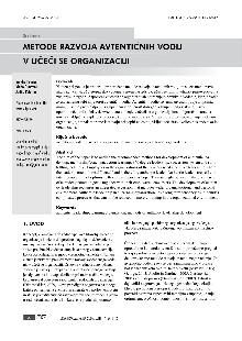 Digitalna vsebina dCOBISS (Metode razvoja avtentičnih vodij v učeči se organizaciji)