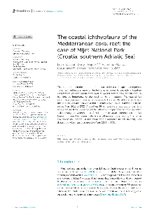 Digitalna vsebina dCOBISS (The coastal ichthyofauna of the Mediterranean coral reef : the case of Mljet National Park (Croatia, southern Adriatic Sea) [Elektronski vir])