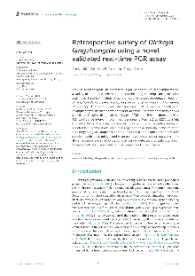 Digitalna vsebina dCOBISS (Retrospective survey of Dickeya fangzhongdai using a novel validated real-time PCR assay [Elektronski vir])