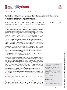 Digitalna vsebina dCOBISS (Oxytetracycline hyper-production through targeted genome reduction of Streptomyces rimosus)