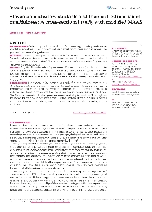 Digitalna vsebina dCOBISS (Slovenian midwifery students and their self-estimation of mindfulness [Elektronski vir] : a cross-sectional study with modified MAAS)