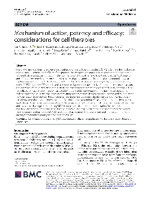 Digitalna vsebina dCOBISS (Mechanism of action, potency and efficacy [Elektronski vir] : considerations for cell therapies)