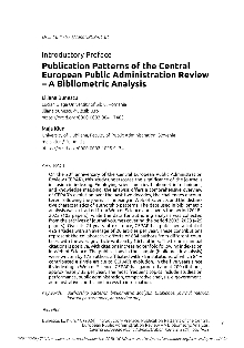 Digitalna vsebina dCOBISS (Introductory preface : publication patterns of the Central European Public Administration Review – a bibliometric analysis)