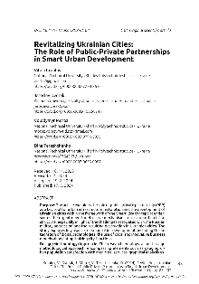 Digitalna vsebina dCOBISS (Revitalizing Ukrainian cities : the role of public-private partnerships in smart urban development)