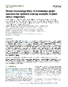 Digitalna vsebina dCOBISS (Stress knowledge map [Elektronski vir] : a knowledge graph resource for systems biology analysis of plant stress responses)