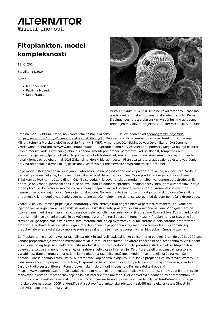 Digitalna vsebina dCOBISS (Fitoplankton, model kompleksnosti [Elektronski vir])