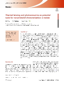 Digitalna vsebina dCOBISS (Thermal lensing and photoacoustics as potential tools for nanomaterial characterization [Elektronski vir] : a review)