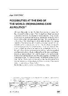 Digitalna vsebina dCOBISS (Possibilities at the end of the world : (re)imagining care as politics)