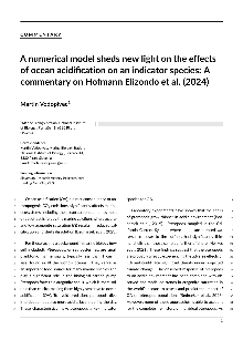Digitalna vsebina dCOBISS (A numerical model sheds new light on the effects of oceanacidification on an indicator species [Elektronski vir] / Martin Vodopivec)