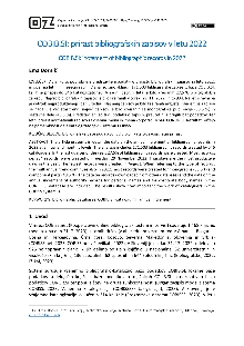 Digitalna vsebina dCOBISS (COBIB.SI [Elektronski vir] : prirast bibliografskih zapisov v letu 2022 = COBIB.SI : increment of bibliographic records in 2022 / Ema Dornik)