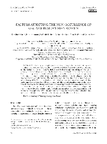 Digitalna vsebina dCOBISS (Factors affecting the non-occurrence of orgasm in Slovenian women)