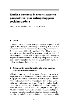 Digitalna vsebina dCOBISS (Ljudje z demenco in emancipatorna perspektiva : ples antropologije in socialnega dela / Mojca Urek, Duška Knežević Hočevar)