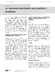 Digitalna vsebina dCOBISS (40. srečanje direktorjev ISSN-centrov v Beogradu [Elektronski vir])