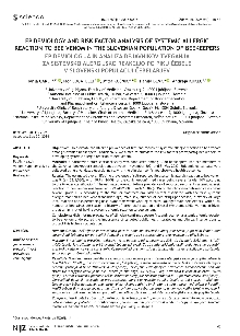 Digitalna vsebina dCOBISS (Epidemiology and risk factor analysis of systemic allergic reaction to bee venom in the Slovenian population of beekeepers = Epidemiologija in analiza dejavnikov tveganja za sistemsko alergijsko reakcijo po piku čebele v slovenski populaciji čebelarjev / Tanja Carli ... [et al.])