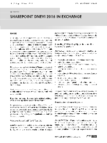 Digitalna vsebina dCOBISS (Sharepoint dnevi 2016 in Exchange [Elektronski vir] / Breda Emeršič ... [et al.])