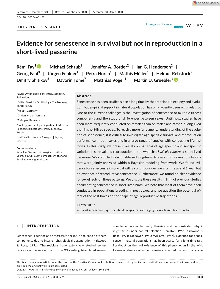 Digitalna vsebina dCOBISS (Evidence for senescence in survival but not in reproduction in a short-lived passerine [Elektronski vir])