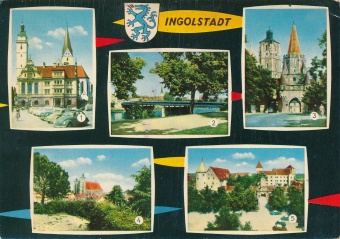 Digitalna vsebina dCOBISS (Ingolstadt [Slikovno gradivo] : Altes Rathaus : Donaubrücke : Kreuztor mit Liebfrauenmünster : Liebfrauenmünster : Schloß)