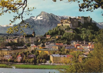 Digitalna vsebina dCOBISS (Salzburg mit dem Untersberg, 1853 m [Slikovno gradivo] = Salzburg with the Unterberg - mountain, 5960 feet = Salzburg avec le Untersberg, 1853 m)