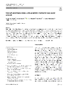 Digitalna vsebina dCOBISS (Strength prominence index [Elektronski vir] : a link prediction method in fuzzy social network / Sakshi Dev Pandey ... [et al.])