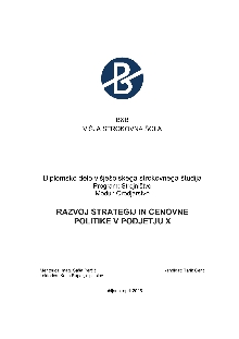 Digitalna vsebina dCOBISS (Razvoj strategij in cenovne politike v podjetju X : diplomsko delo višješolskega strokovnega študija / Tarik Cerić)