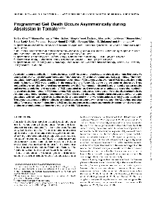 Digitalna vsebina dCOBISS (Programmed cell death occurs asymmetrically during abscission in tomato)