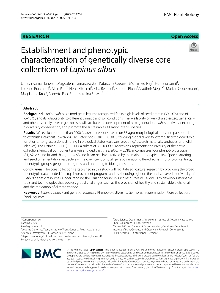 Digitalna vsebina dCOBISS (Establishment and phenotypic characterization of genetically diverse core collections of Lupinus albus [Elektronski vir] / Umesh Kumar Tanwar ... [et al.])