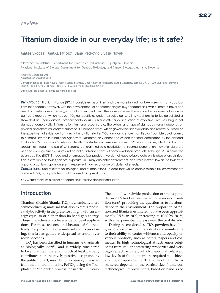 Digitalna vsebina dCOBISS (Titanium dioxide in our everyday life : is it safe?)