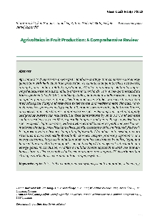 Digitalna vsebina dCOBISS (Agrivoltaics in fruit production : a comprehensive review / Blaž Germšek ... [et al.])