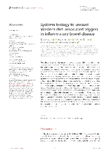 Digitalna vsebina dCOBISS (Systems biology to unravel Western diet-associated triggers in inflammatory bowel disease [Elektronski vir] / Špela Konjar ... [et al.])