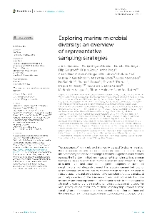 Digitalna vsebina dCOBISS (Exploring marine microbial diversity [Elektronski vir] : an overview of representative sampling strategies / Zrinka Ljubešič ... [et al.])