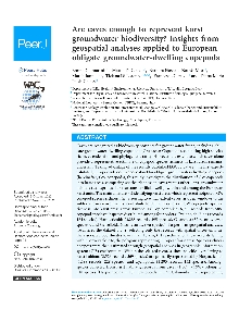 Digitalna vsebina dCOBISS (Are caves enough to represent karst groundwater biodiversity? Insights from geospatial analyses applied to European obligate groundwater-dwelling copepods [Elektronski vir] / Emma Galmarini ... [et al.])