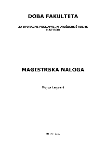 Digitalna vsebina dCOBISS (Osebno digitalno učno okolje kot ekosistem učenja ter načini samouravnavanja učenja v njem [Elektronski vir] : magistrsko delo / Mojca Legvart)