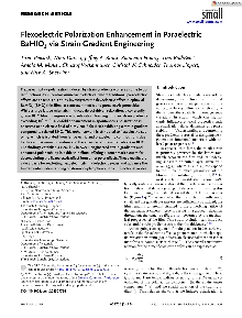 Digitalna vsebina dCOBISS (Flexoelectric polarization enhancement in paraelectric BaHfO[sub]3 via strain gradient engineering [Elektronski vir] / Timo Piecuch ... [et al.])