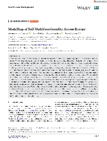 Digitalna vsebina dCOBISS (Modelling of soil multifunctionality across Europe [Elektronski vir] / Alexandre M.J.-C. Wadoux ... [et al.])
