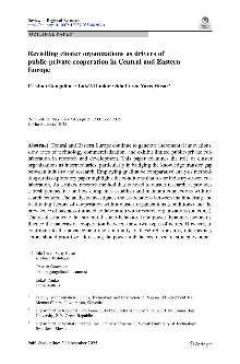 Digitalna vsebina dCOBISS (Revisiting cluster organizations as drivers of public-private cooperation in Central and Eastern Europe / Cristian Gangaliuc, Lukáš Danko, Sıla Ceren Varış Husar)
