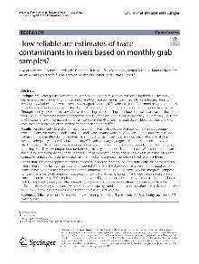 Digitalna vsebina dCOBISS (How reliable are estimates of trace contaminants in rivers based on monthly grab samples? [Elektronski vir] / Nikolaus Weber ... [et al.])