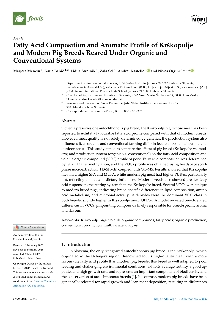 Digitalna vsebina dCOBISS (Fatty acid composition and aromatic profile of Krškopolje and modern pig breeds reared under organic and conventional systems [Elektronski vir] / Marjeta Mencin ... [et al.])