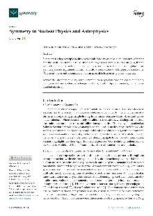 Digitalna vsebina dCOBISS (Symmetry in nuclear physics and astrophysics [Elektronski vir] / Jelena Vesić)