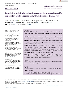 Digitalna vsebina dCOBISS (Population and single-cell analyses reveal immune cell-specific expression profiles associated with Alzheimer's disease risk [Elektronski vir] / Joni V. Lindbohm ... [et al.])